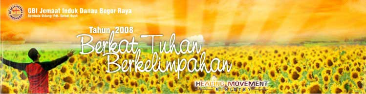 Logo banner 2008 Tahun Berkat Tuhan Berkelimpahan