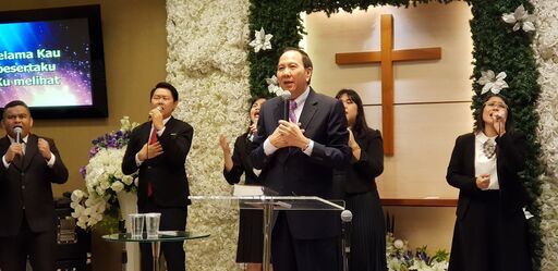 Pdt Sutadi Rusli di Graha Amal Kasih, GBI Danau Bogor Raya, dalam Ibadah Raya 10 Juni 2018