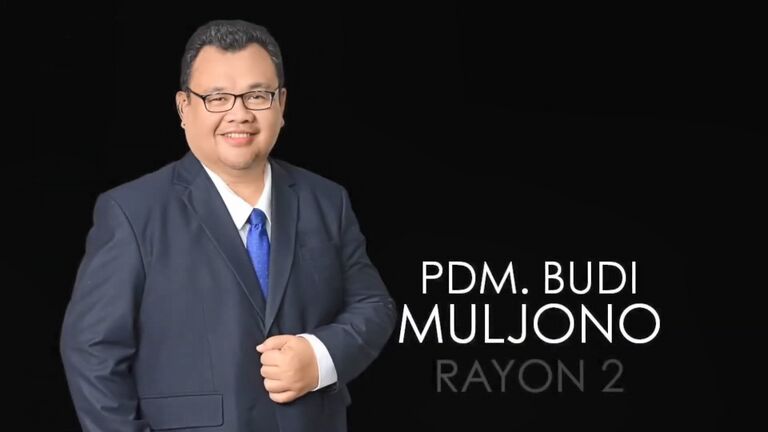 Pdm Budi Muljono, MTh dalam perkenalan dan pengurapan Tim Teologi pada 06 April 2019 di SICC