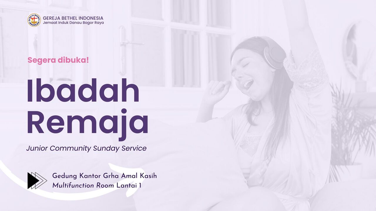 Segera dibuka Ibadah Remaja