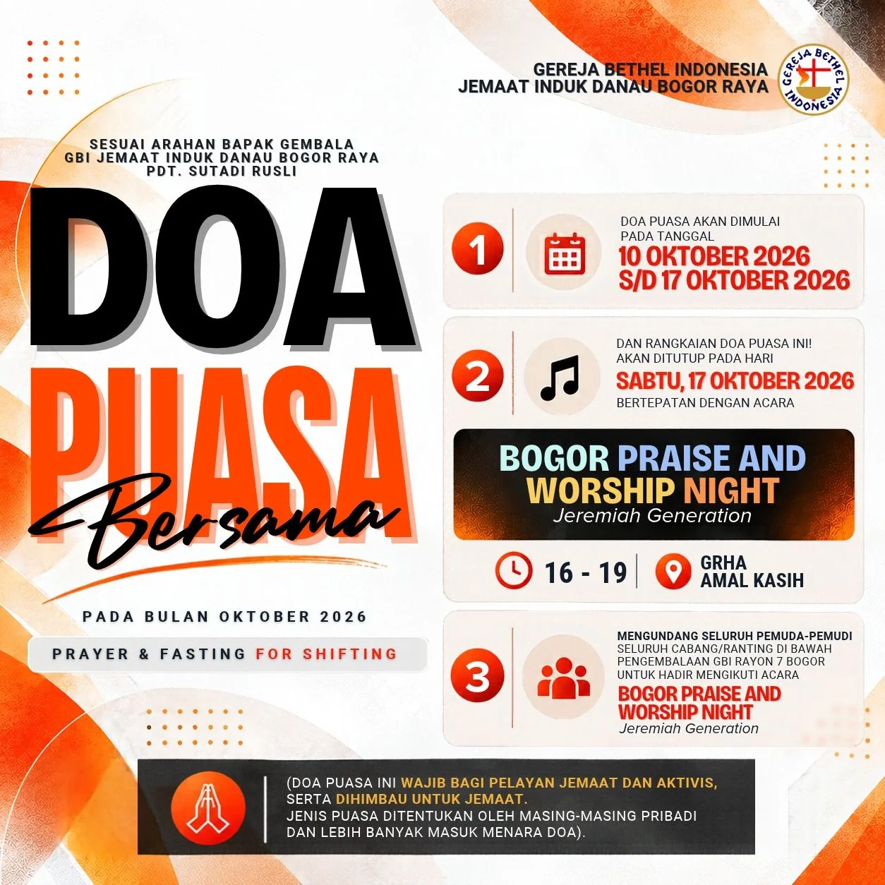 Flyer Doa Puasa Bersama untuk Shifting (10-17 Okt 2026) 1x1.webp
