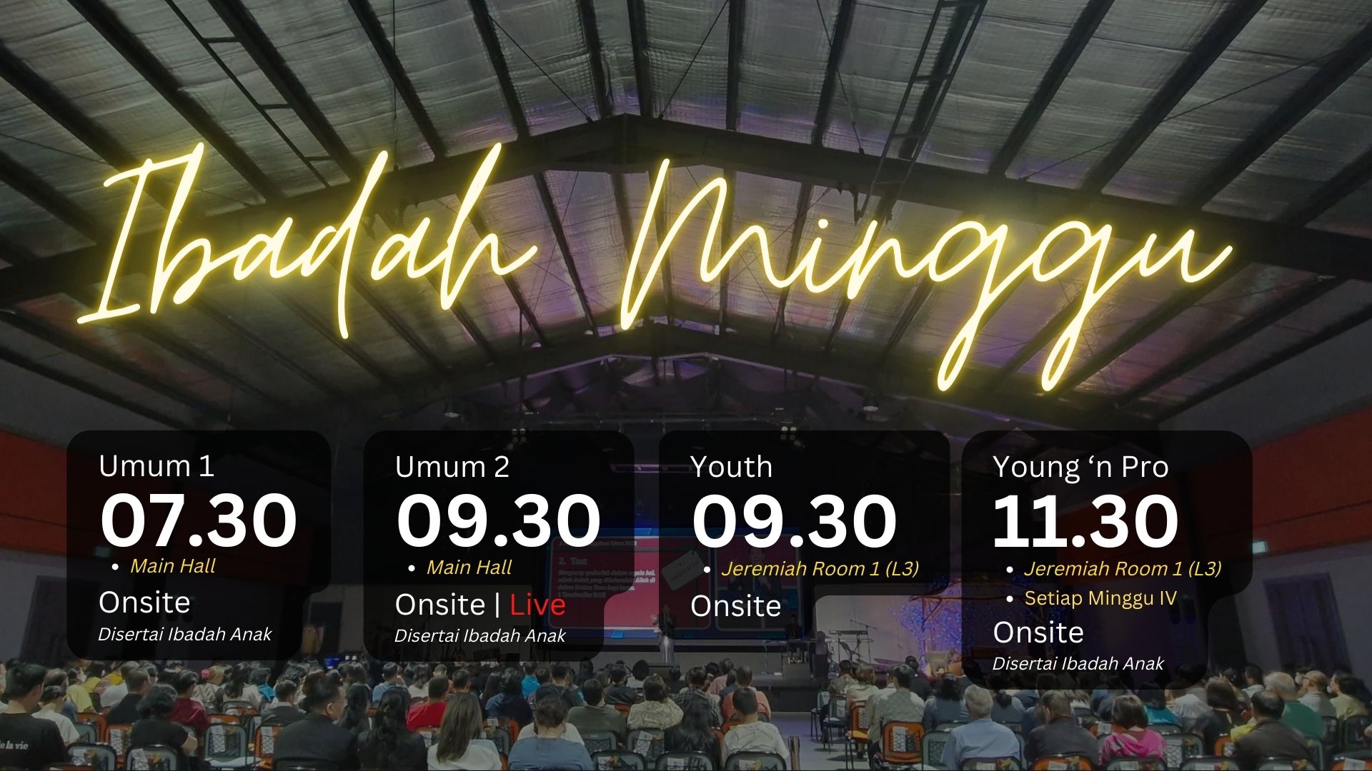 Jadwal Ibadah - GBI Danau Bogor Raya