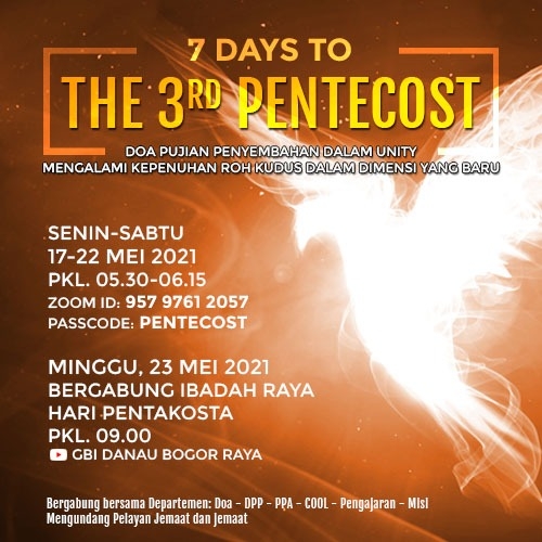 Info Doa Pagi 7 Days To The 3rd Pentecost (17-22 Mei 2021 Pukul 05.30 ...