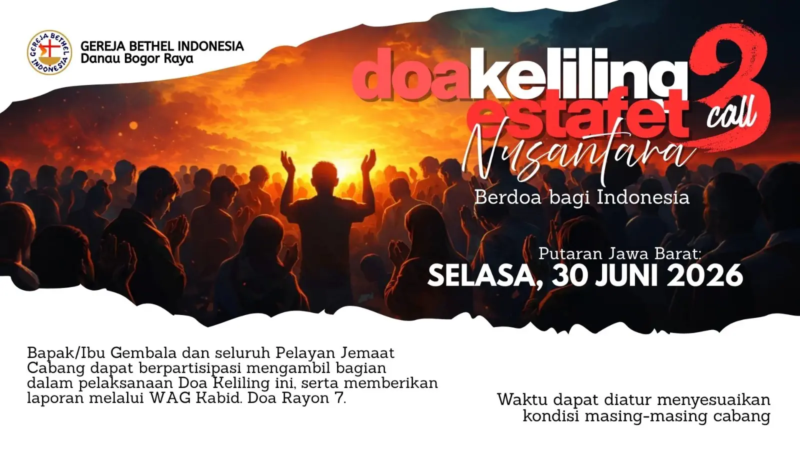 Flyer Doa Keliling Estafet Nusantara III (30 Jun 2026).webp