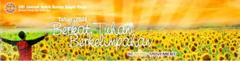 Logo banner 2008 Tahun Berkat Tuhan Berkelimpahan